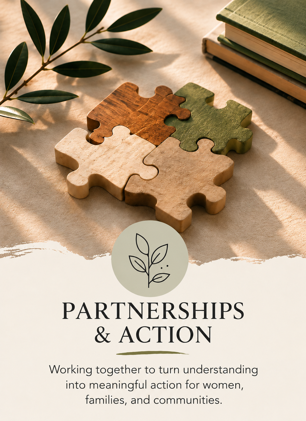 Acts of Grace Project partnerships, working together to turn understanding into meaningful action for women, families, and communities.