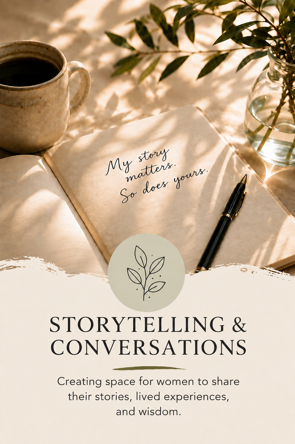 Acts of Grace Project storytelling and conversations, creating space for women to share their stories, lived experiences, and wisdom.