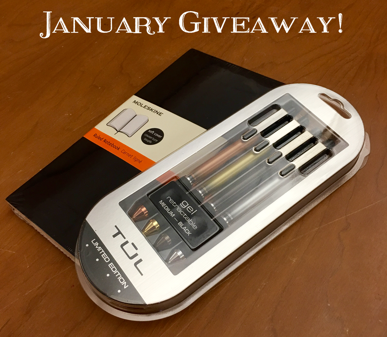 Moleskin Medium Ruled and TUL Medium Gel Retractable Pens