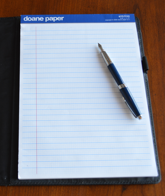 Doane Paper Pad with Fountain Pen