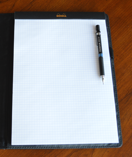 Rhodia Notepad with Staedtler 925 Drafting Pencil