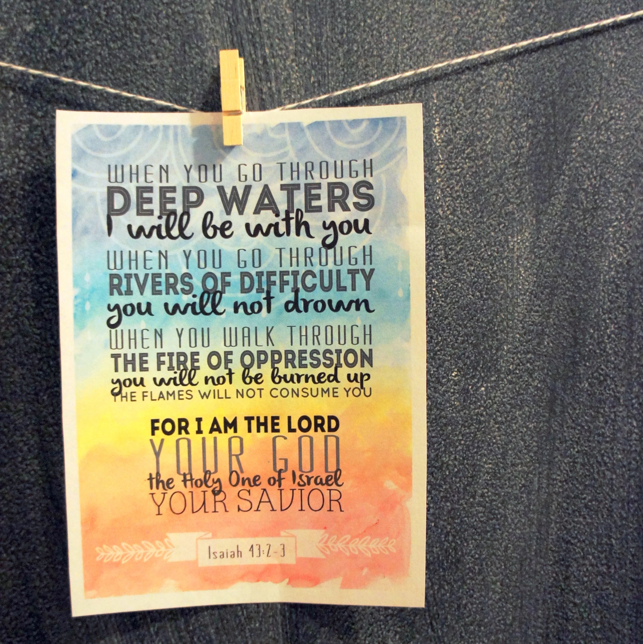 Isaiah Printable_hanging up