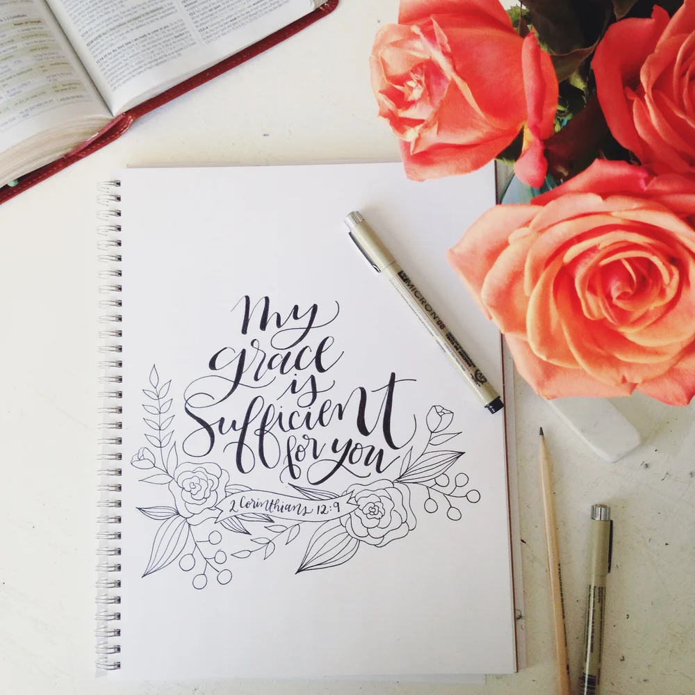 His Grace Is Sufficient A Free Printable Little House Studio