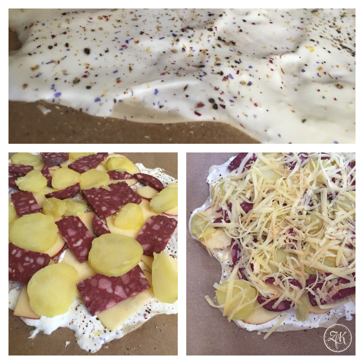 Nach und nach wird aus dem Flammkuchen eine Leckerei aus dem Rheinland