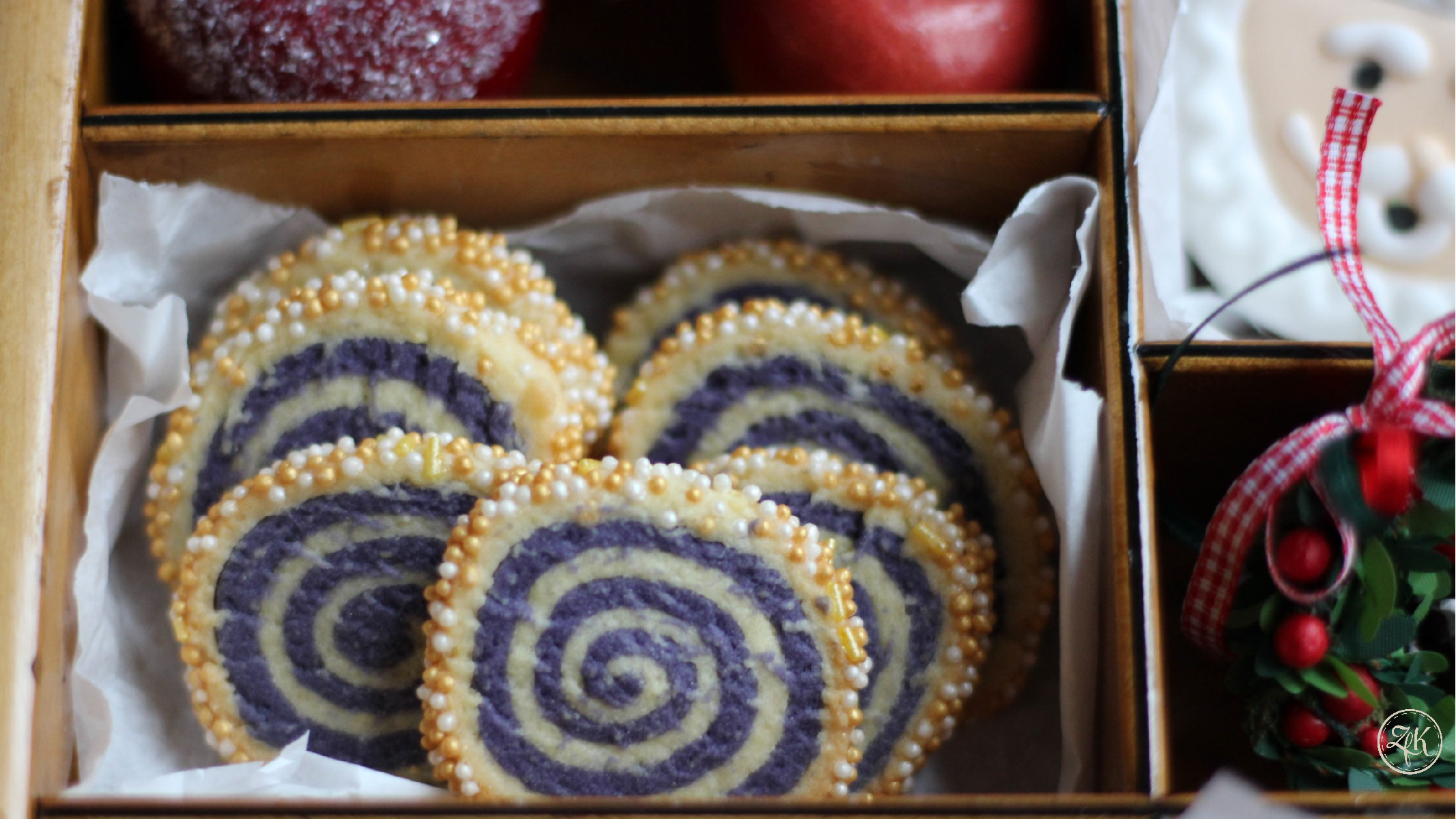 Spiralen aus Butter-Mürbeteig