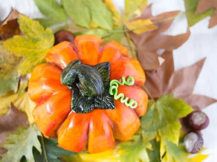 Halloween-Kürbis {Kürbis | Kakaonibs | Schokolade | Vanille | Gewürze}