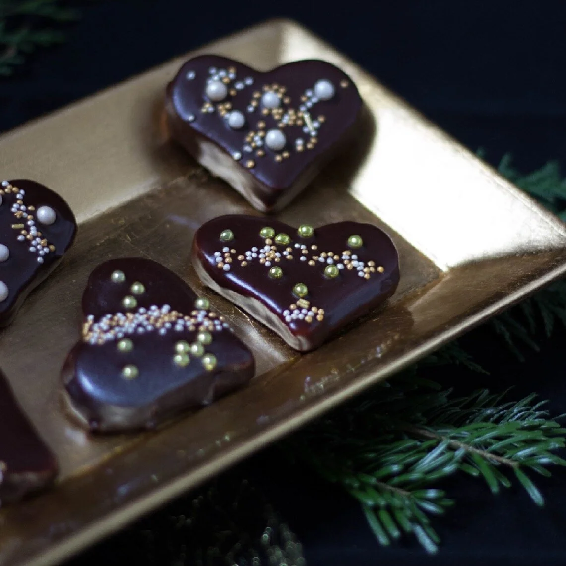 Herzen nach Sacher Art {die Königin der Plätzchen}