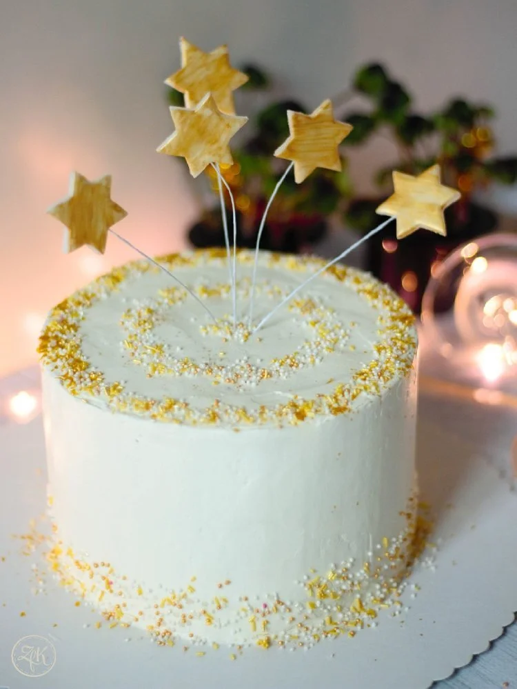 Silvestertorte {Champagner | Mandel | Fondant | Glitzer}
