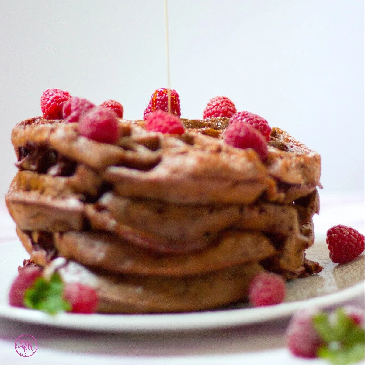 Red Velvet Waffeln {Banane | Soja | Kakao | *vegan}