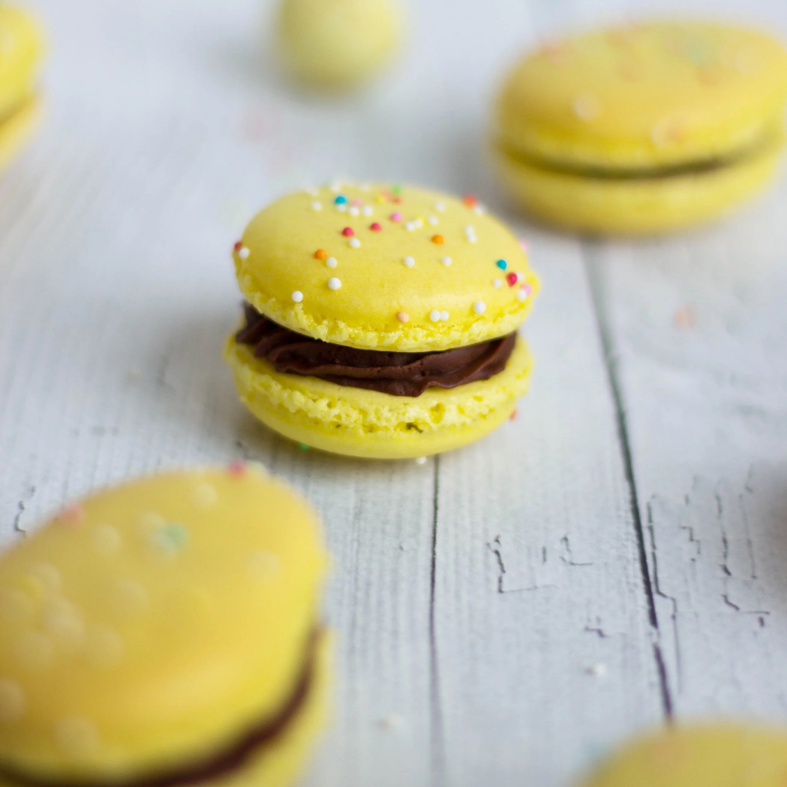 Cappuccino-Macarons {Mandel | Schokolade | Kaffee | Eierlikör}