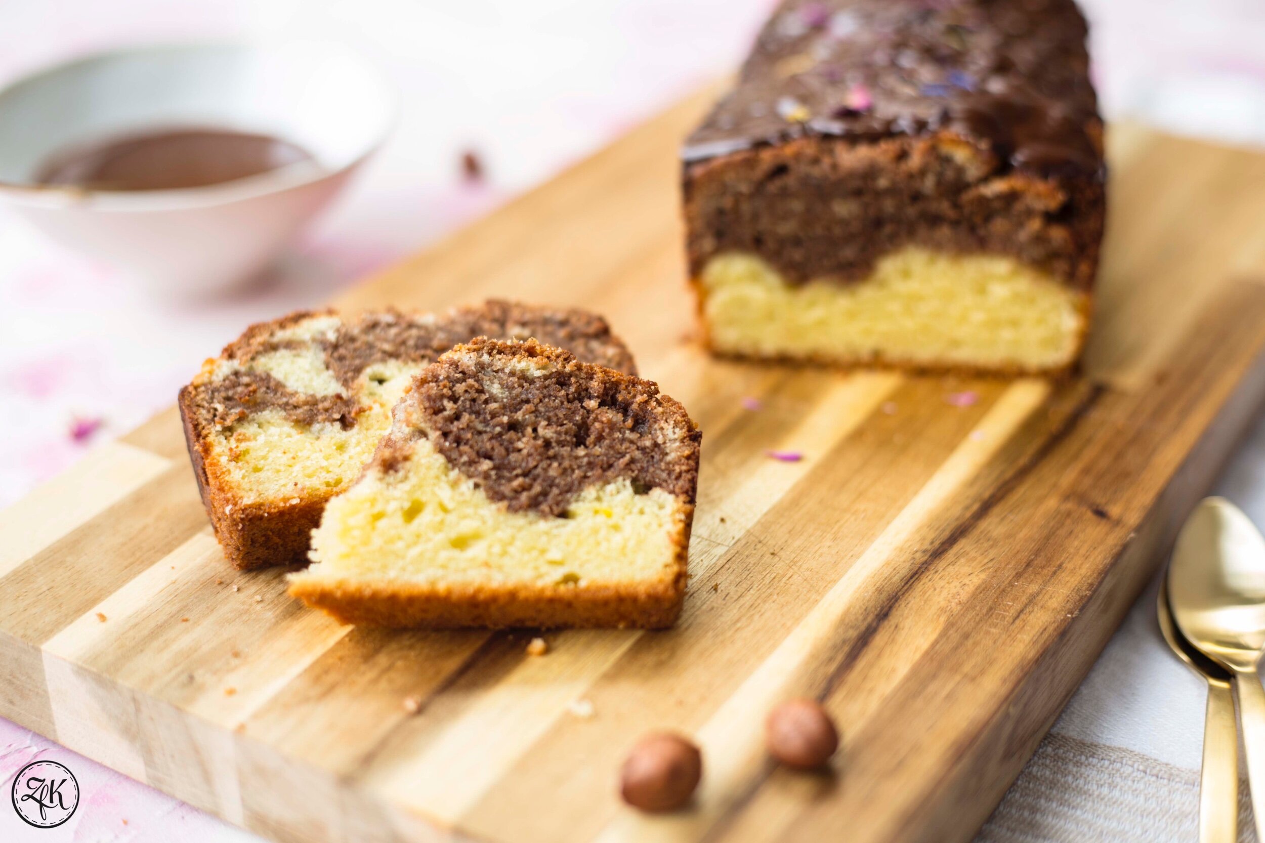 Marmor-Nusskuchen {Haselnuss | Erdnuss | Kakao | Birkenzucker ...