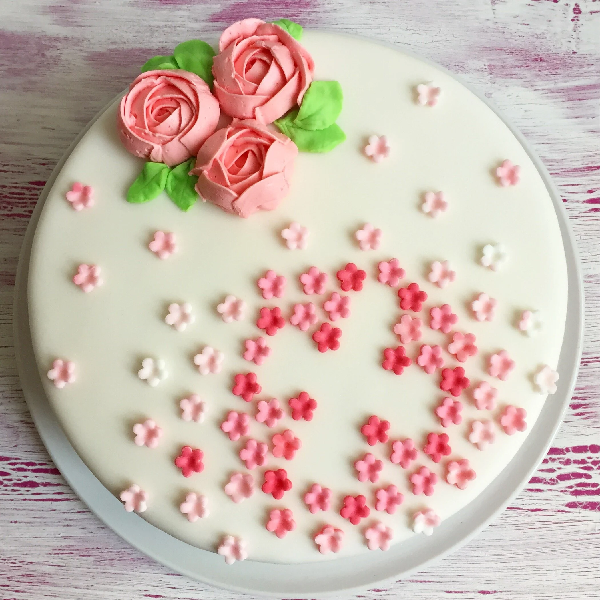 Kommunion-Torte {Vanille | Schokolade | Fondant | Blaubeere}