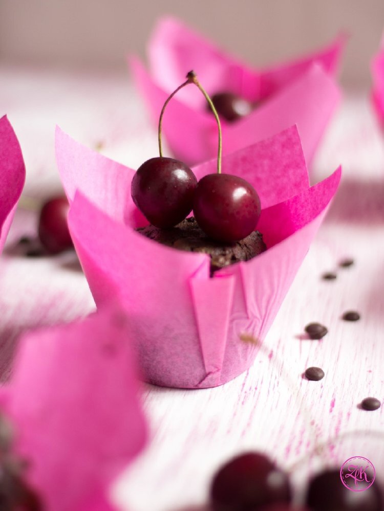 Kirsch-Schokomuffins {Schokolade | Kirschen | Joghurt}