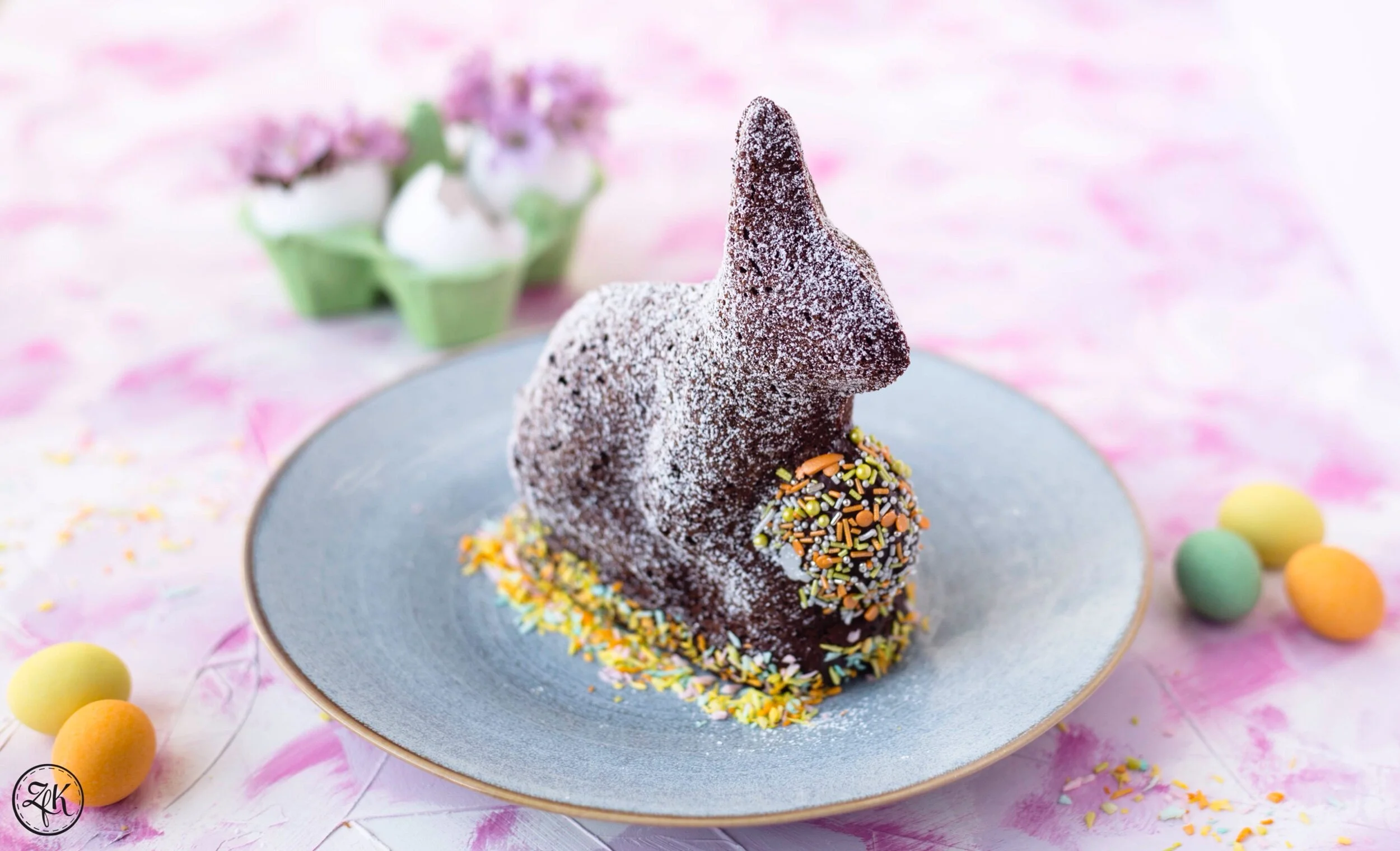 Osterhase {Kakao | Mandel | Rum | Zuckerstreusel}