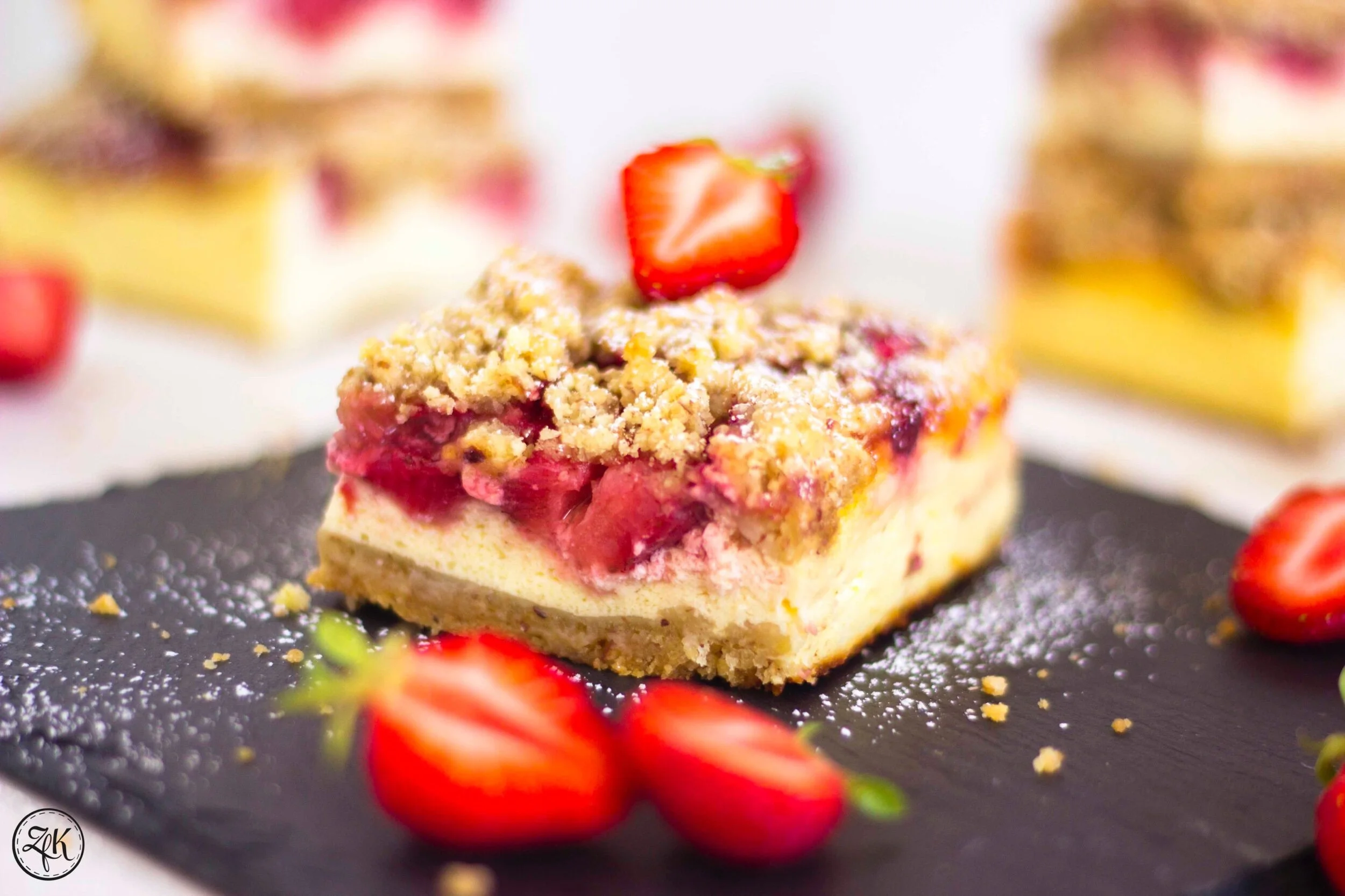 Erdbeer-Käsekuchen {Erdbeere | Quark | Mandel | Vanille}