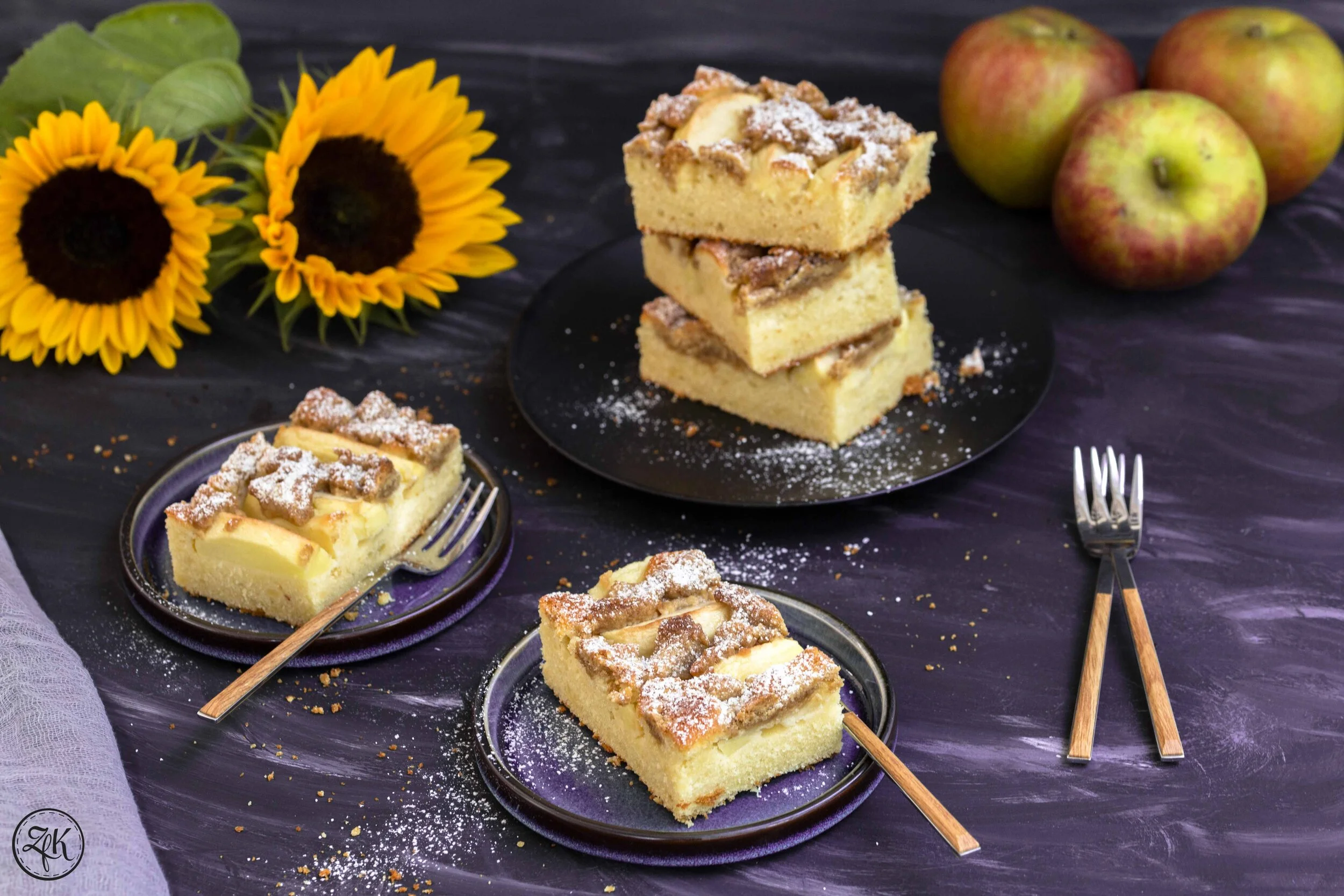 Apfelblech {Apfel | Marzipan | Kokosblüte | Joghurt } — ZeitfürKuchen Apfelblech {Apfel | Marzipan | Kokosblüte | Joghurt } — ZeitfürKuchen