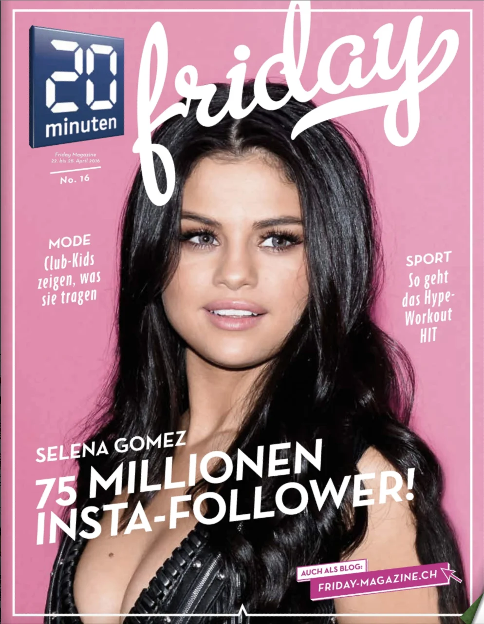 20 minuten 'Friday Magazine'