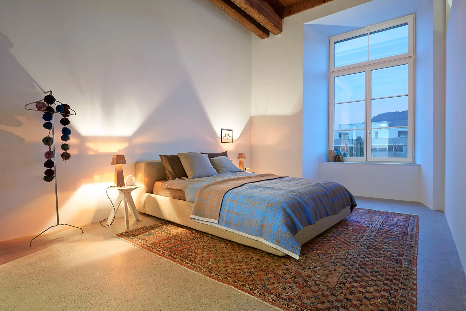 Home Staging, Musterloft, Schalfzimmer, Teppich Jan Kath, 