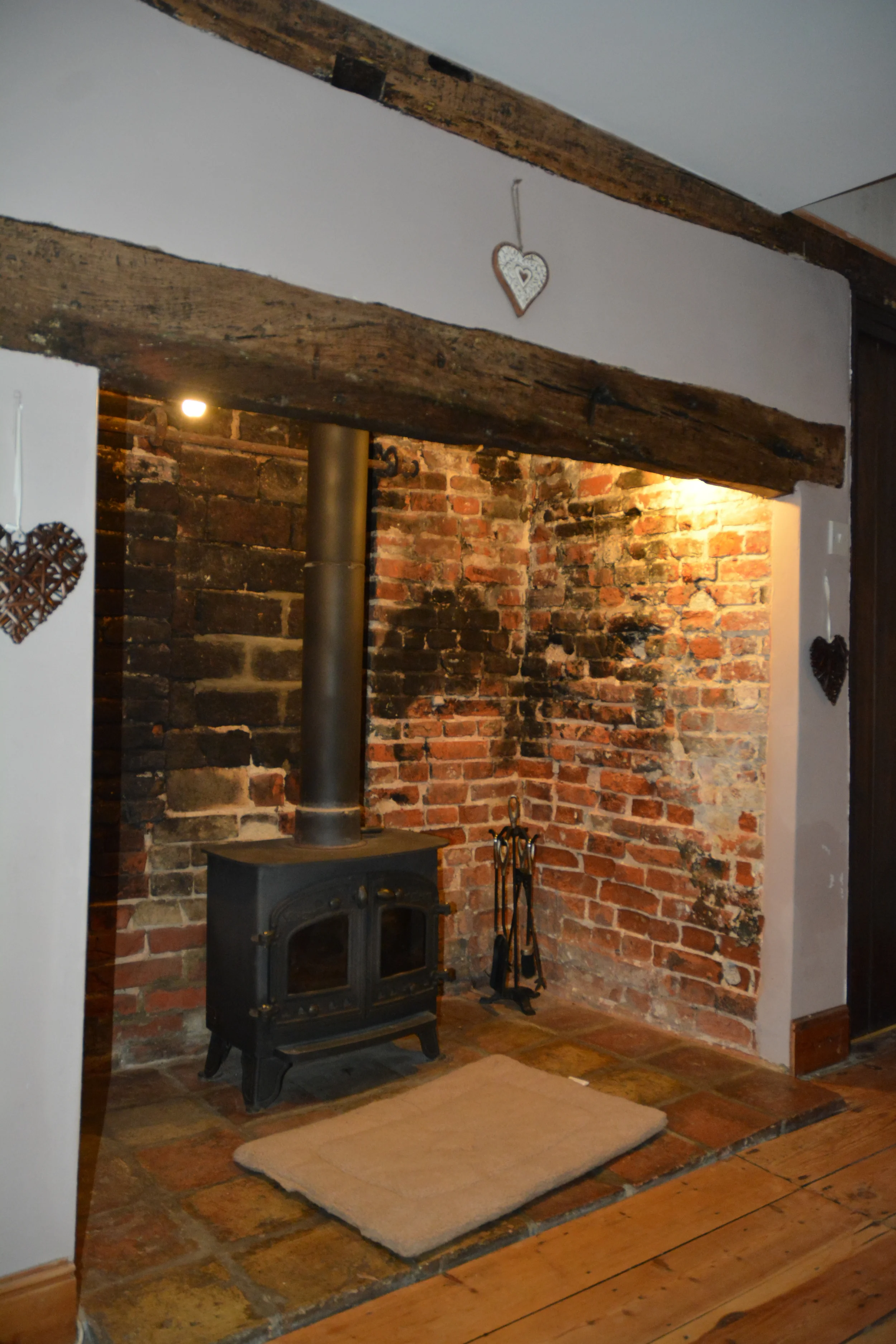 Inglenook Fireplace and Log burner
