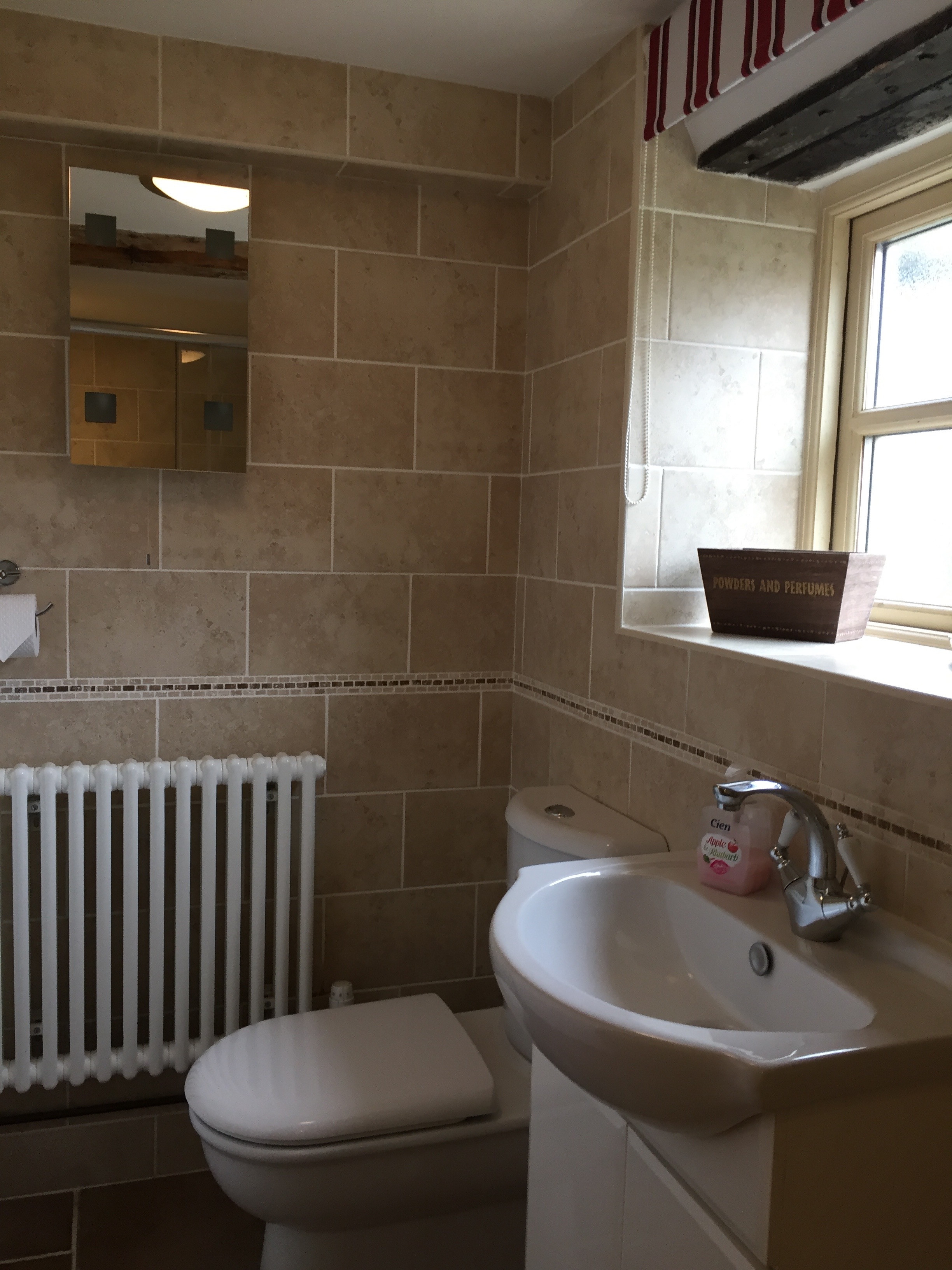 The downstairs ensuite