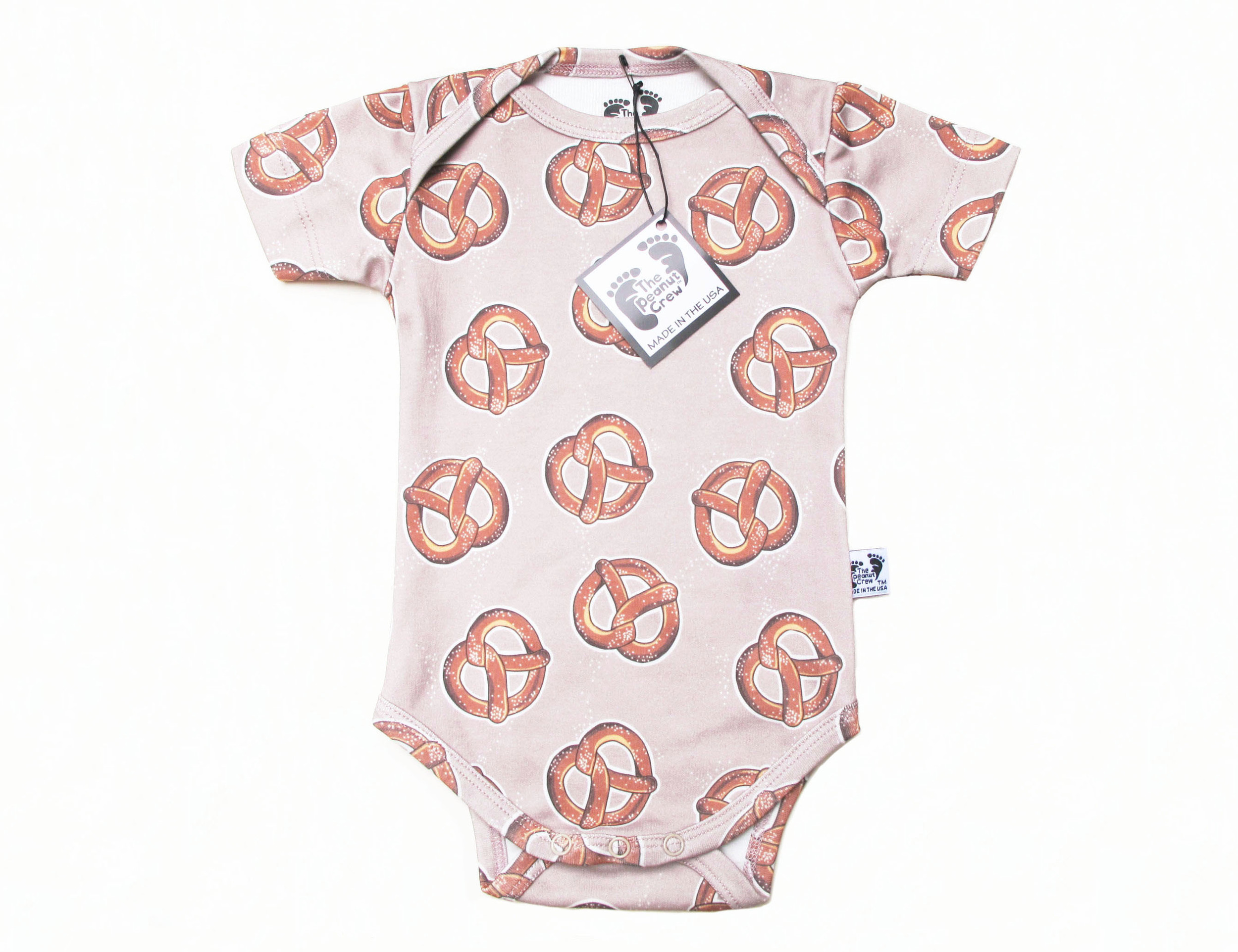 Nypd Infant Bodysuit White with Navy Chest Print 