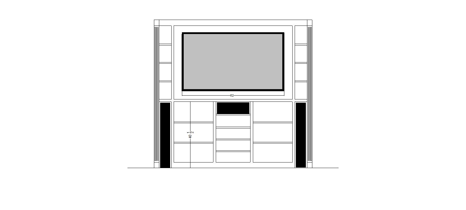 PLans for the television cabinet.
