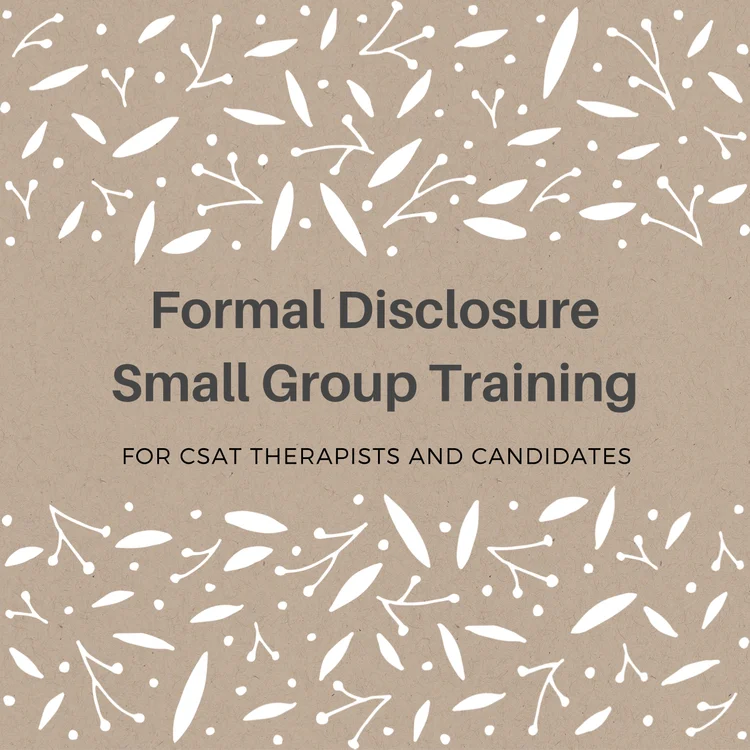 Formal Disclosure Training Workshop 