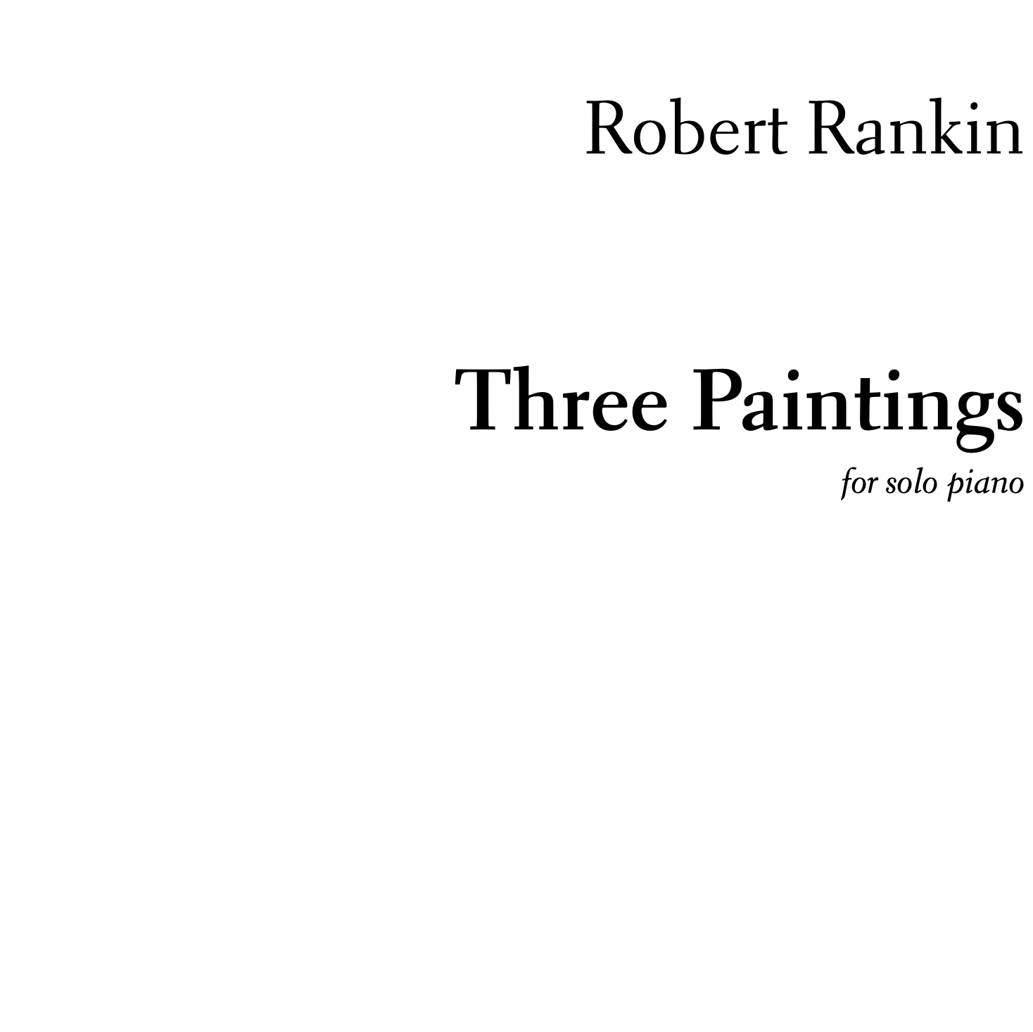 Three Paintings (PDF Score)