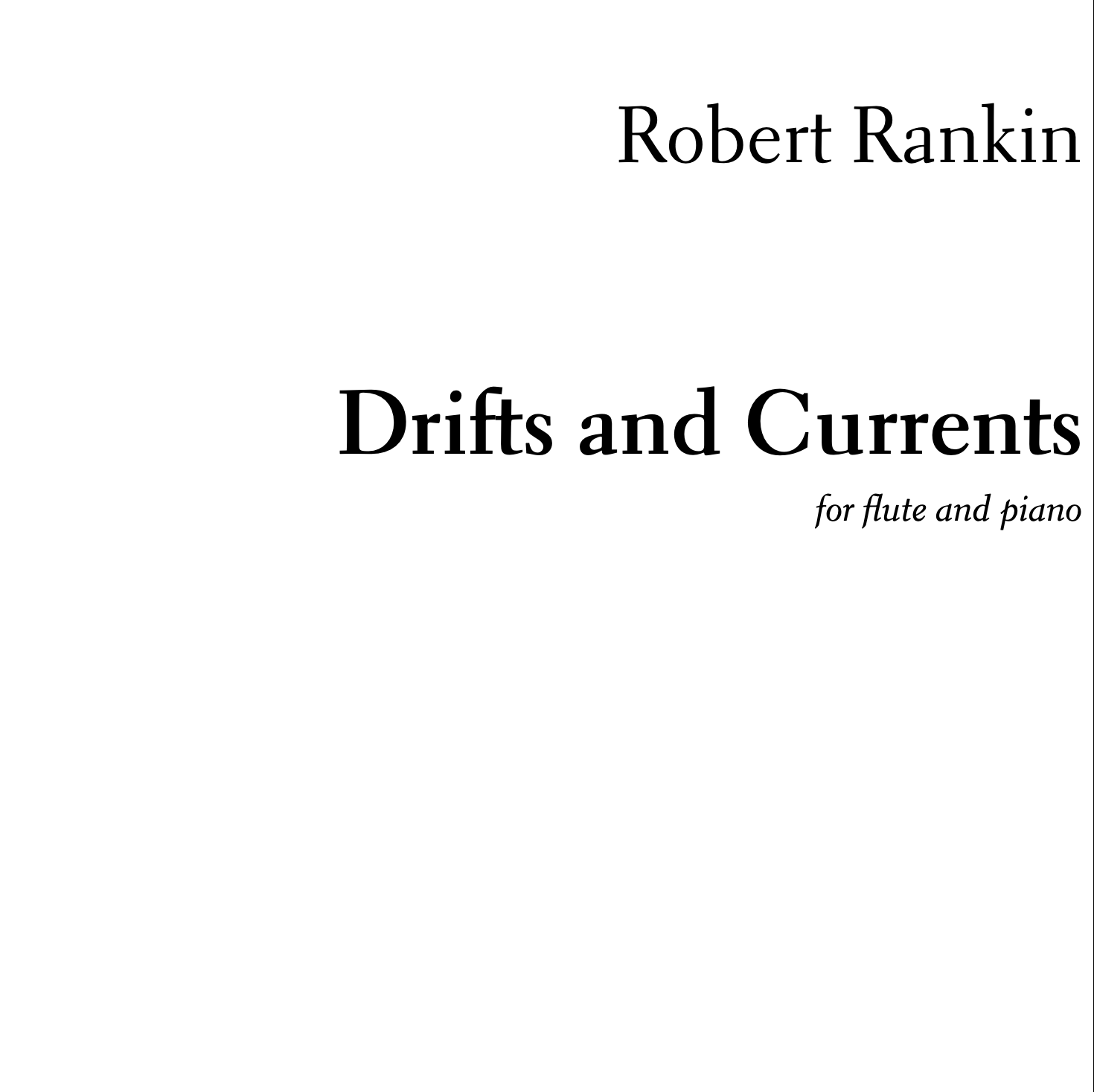Drifts and Currents (PDF Score and Parts)