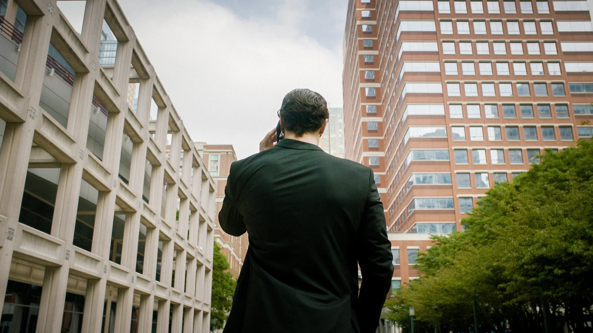 Max Bryson (Ethan Peck) takes a call.