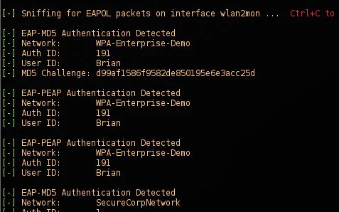 crEAP - Harvesting Users on Enterprise Wireless Networks