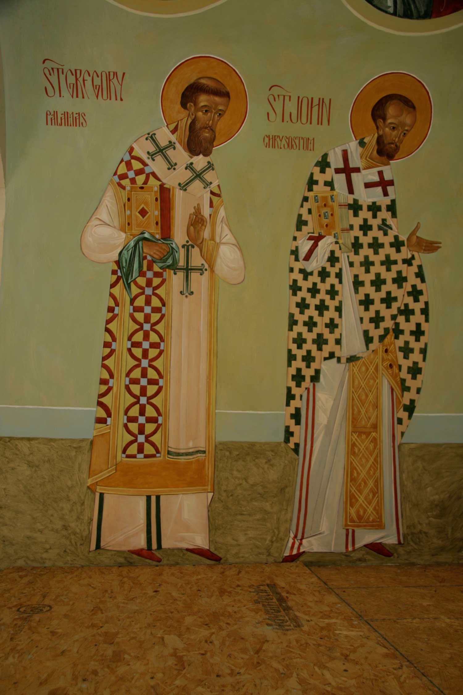 St Gregory Palamas and St John Chrysostom