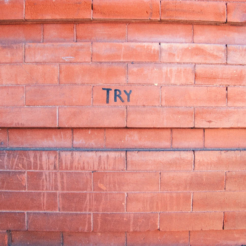   Try.  