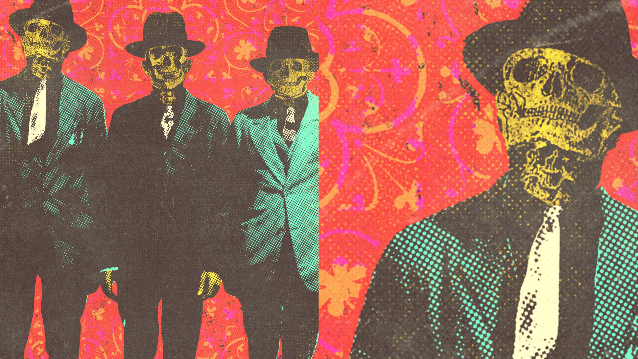 I build my collages from vintage print magazines, ads, and found ephemera—repurposing fragments into something new. It’s a visual parallel to a DJ digging through crates, searching for the perfect sample to flip.