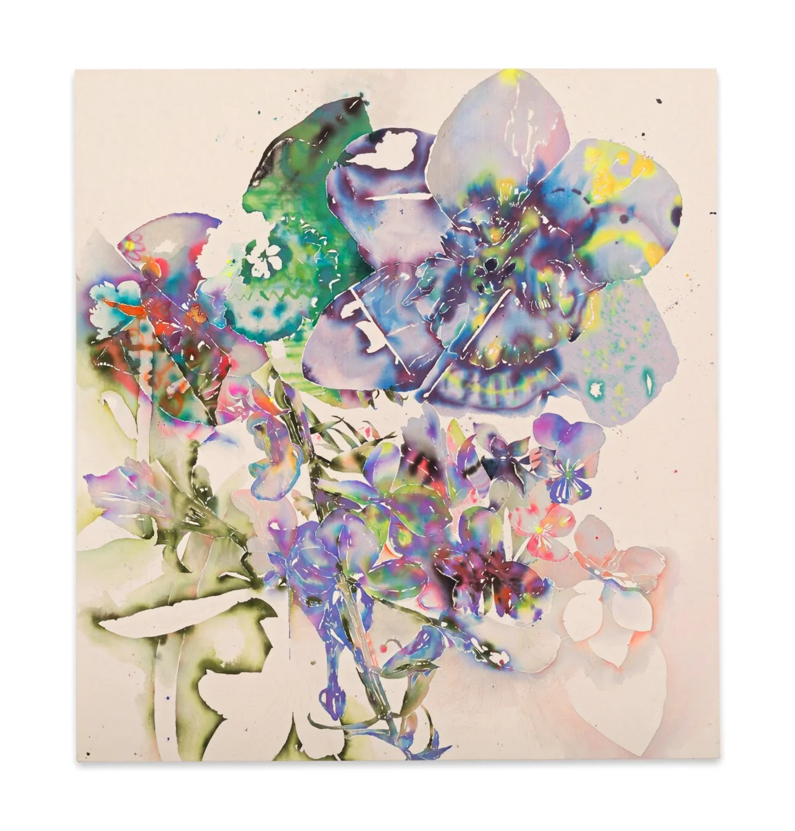 SOLD Untitled fluid acrylic on canvas 6ft x 5 ft