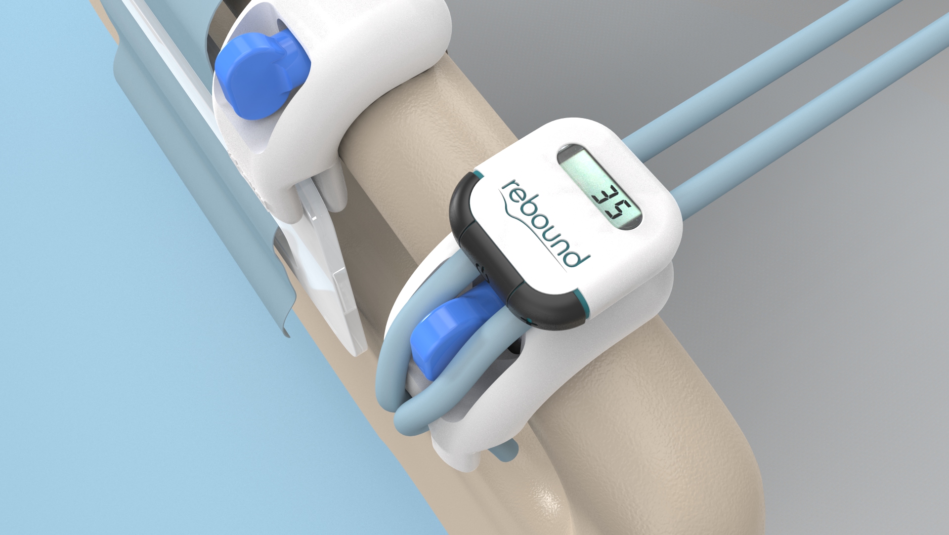 Leveraging on the structure of the hospital bed frame, Rebound is a low cost, extremely portable and easy to use exercise unit. 
