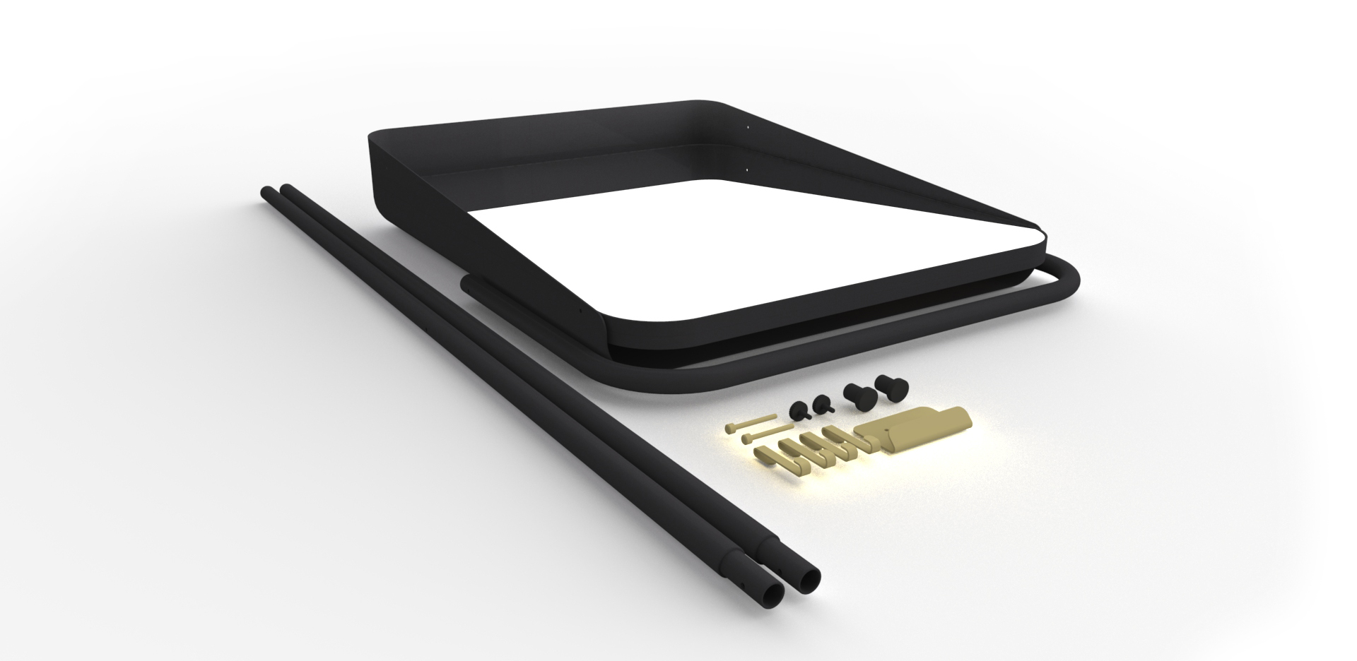 Flat-pack Friendly - The whole unit can be easily disassembled and flat-packed for transport efficiency.