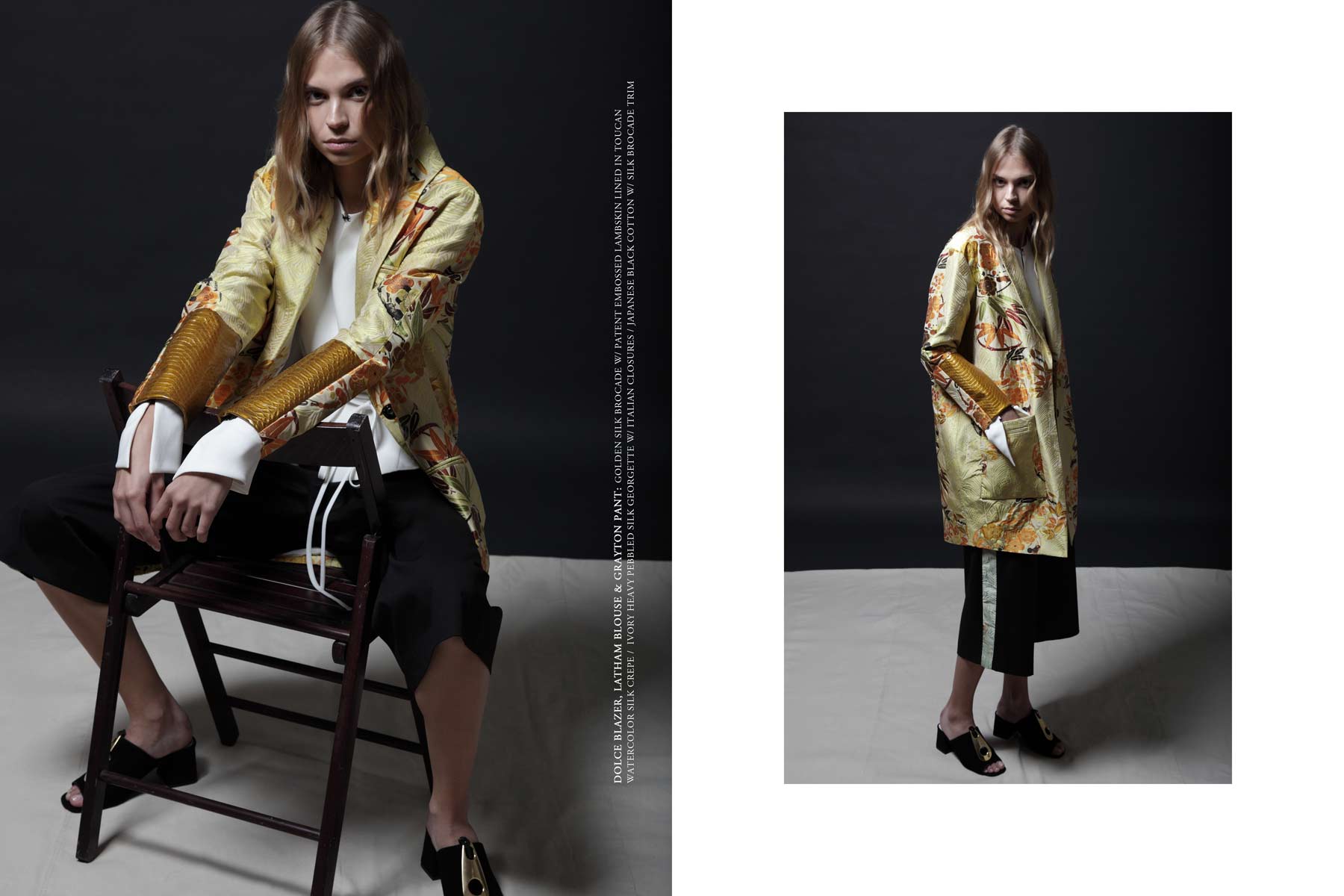 Haus Alkire’s Spring/Summer 2017 collection with custom textiles made in Japan and created from photographs shot by the designers
