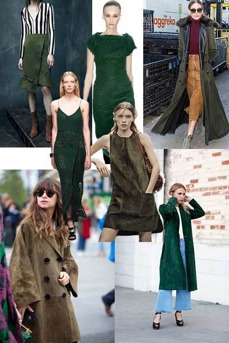 Into The Woods (Trends: Shades of green in Suede & Knits for Fall/Winter 2016/2017)