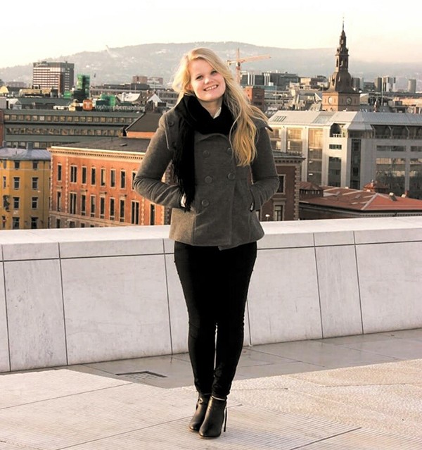 Here's Emilia when she traveled to Oslo to attend the DCX concert in 2014.