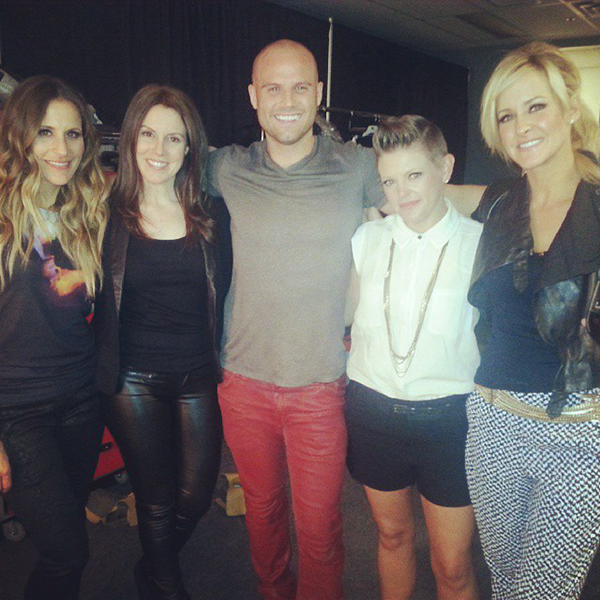 Heath and his friend Cynthia with the Chicks in Vancouver