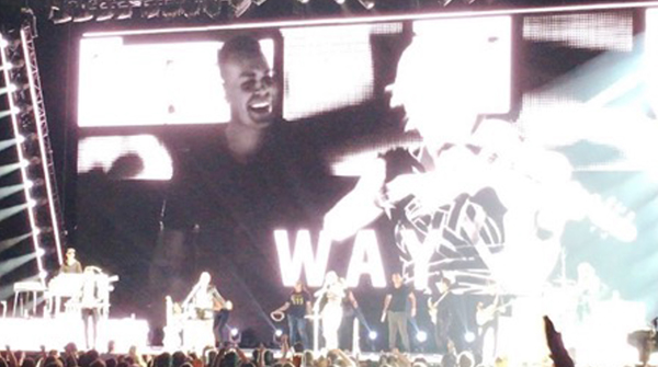 Ryan on stage for 'Better Way' finale. 