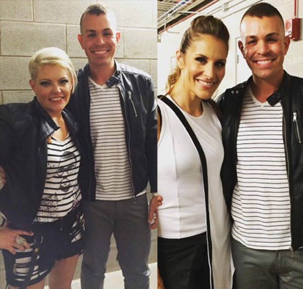 Ryan backstage with Natalie & Emily