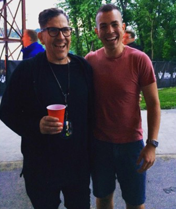 Ryan with Dean, Hair & Makeup artist for the Chicks on the MMXVI Tour