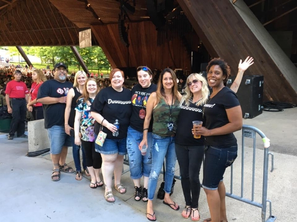 Michaela with other DCX Superfans in Cleveland