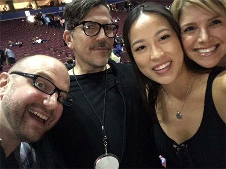 DCX Makeup Artist Dean, Jenelle and cousin Rene at MMXVI in Vancouver