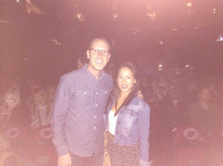Jenelle with fellow superfan Brad at the Chicks Vancouver show in 2013