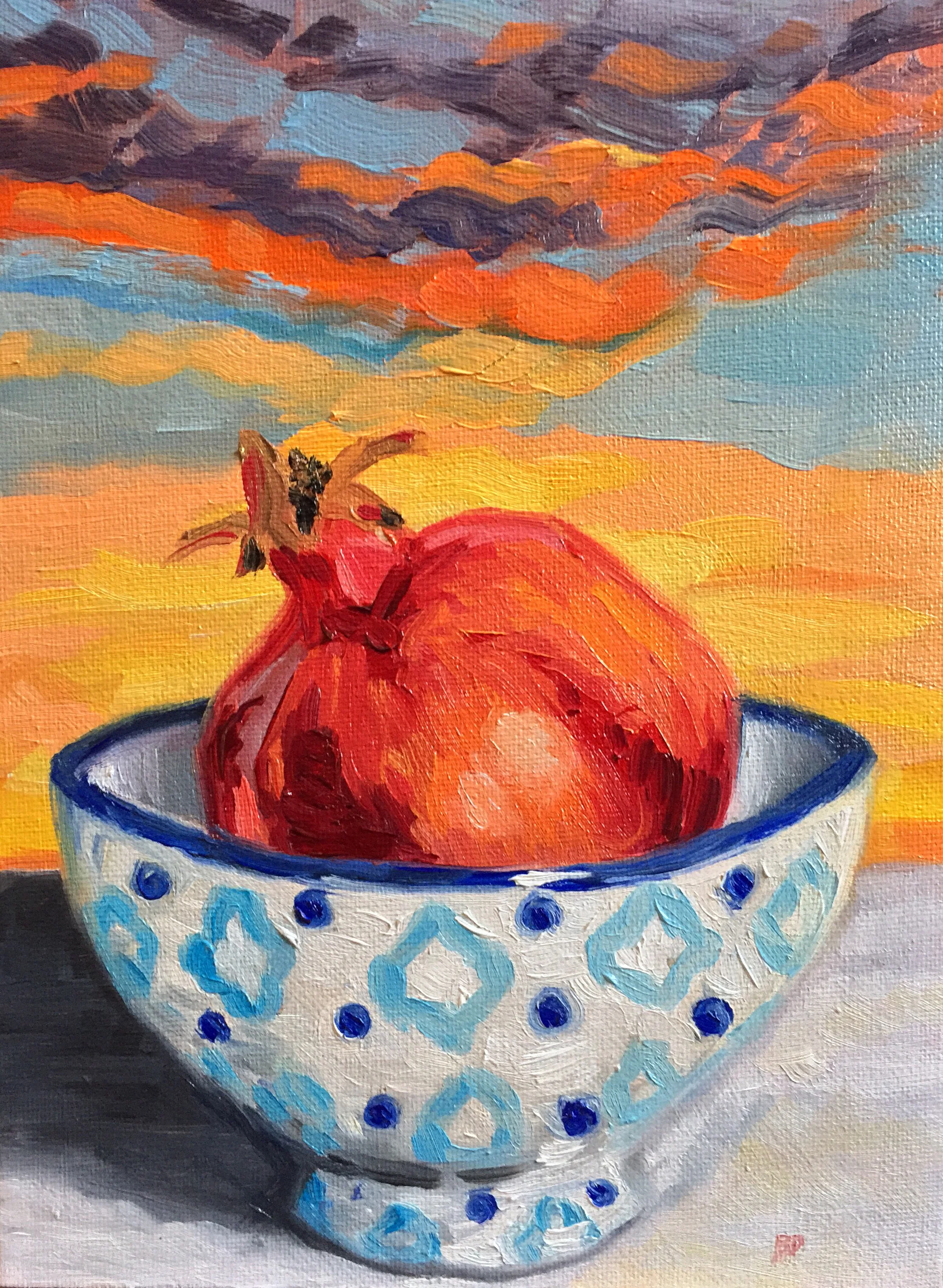 Pomegranate at Sunset