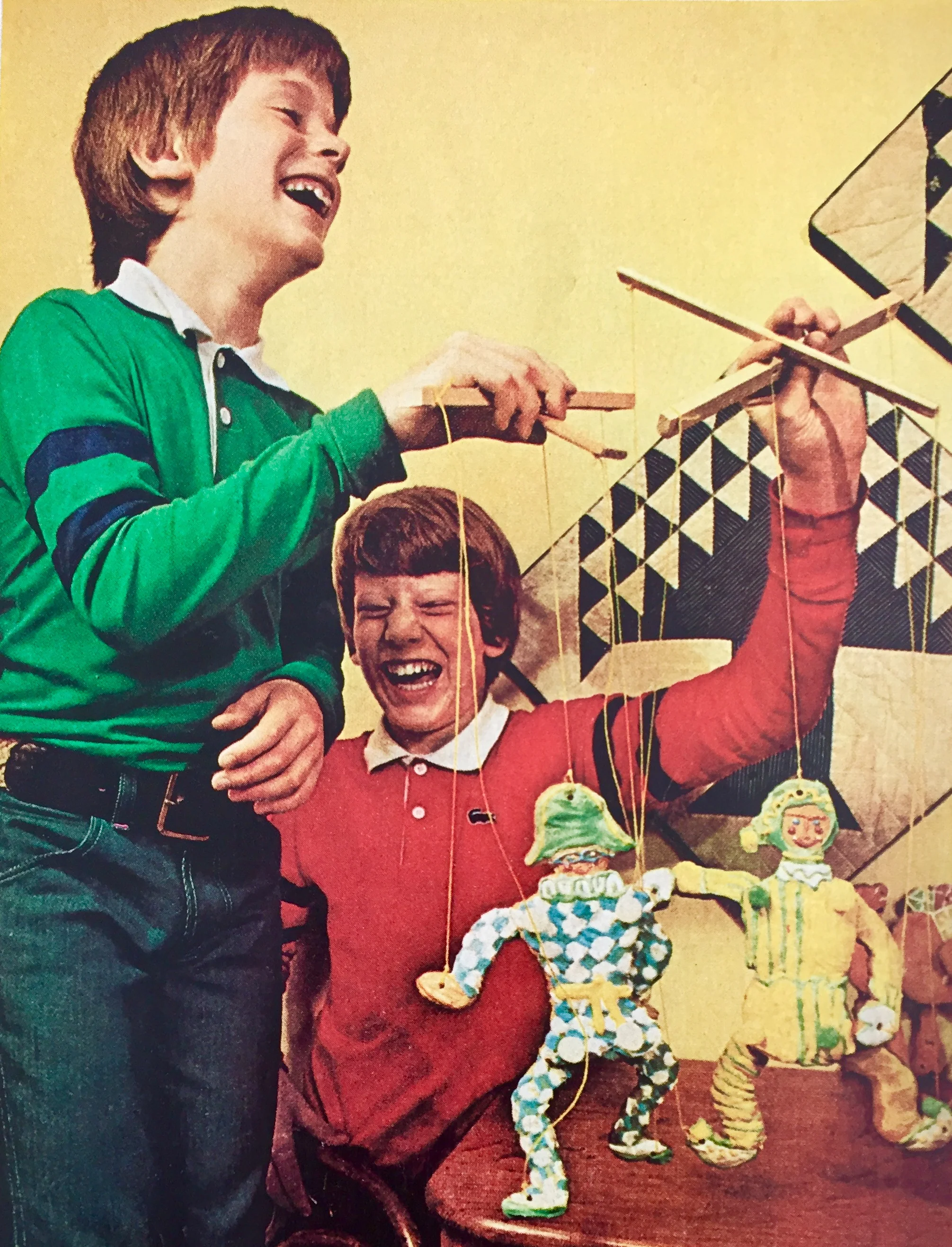 See, I told you growing up in the seventies was great. We didn't need fidget spinners or video games. Look how much giddy fun we could have with puppets.