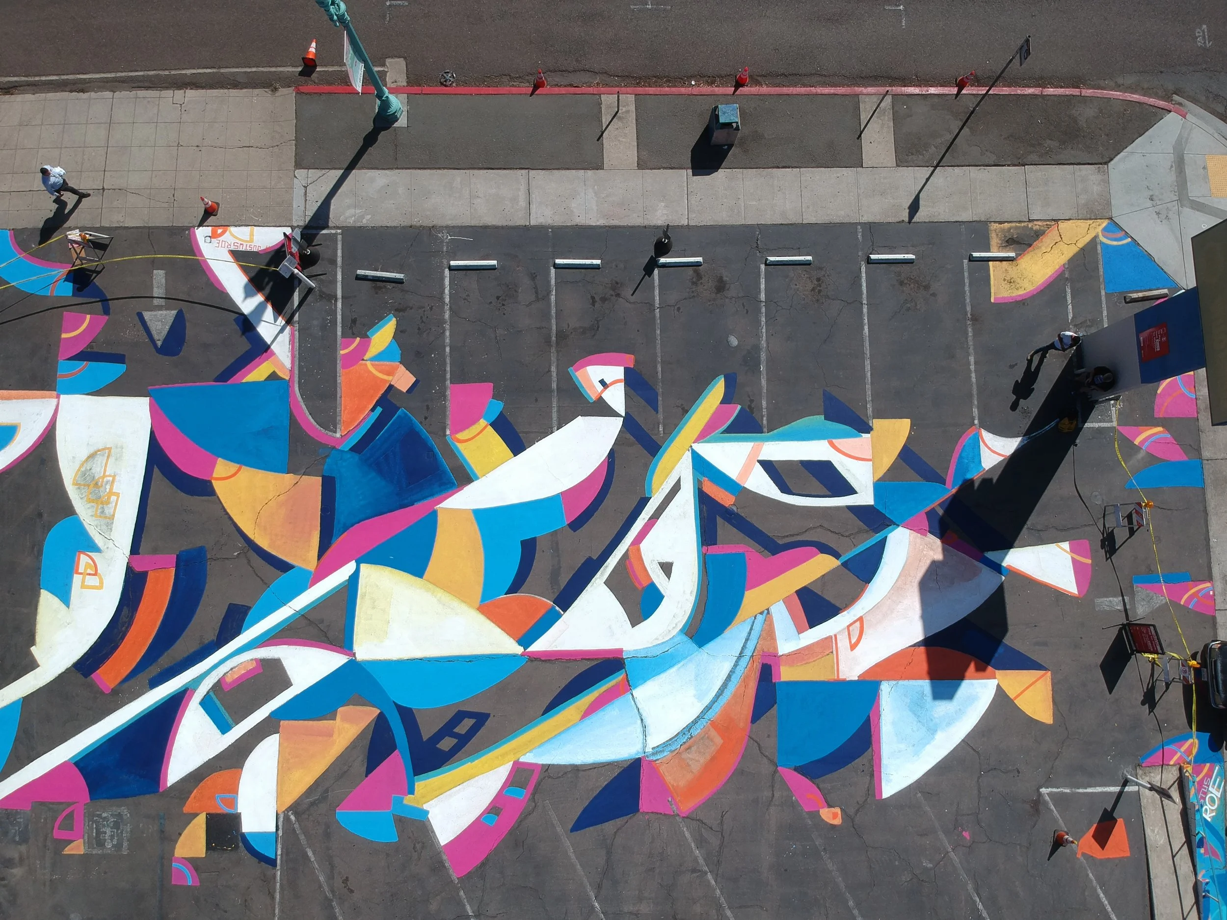 El Cajon San Diego monumental placemaking ground painting